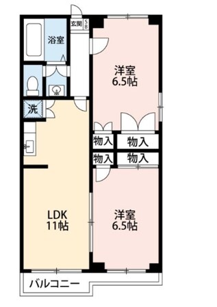 甘泉園ハイツの物件間取画像